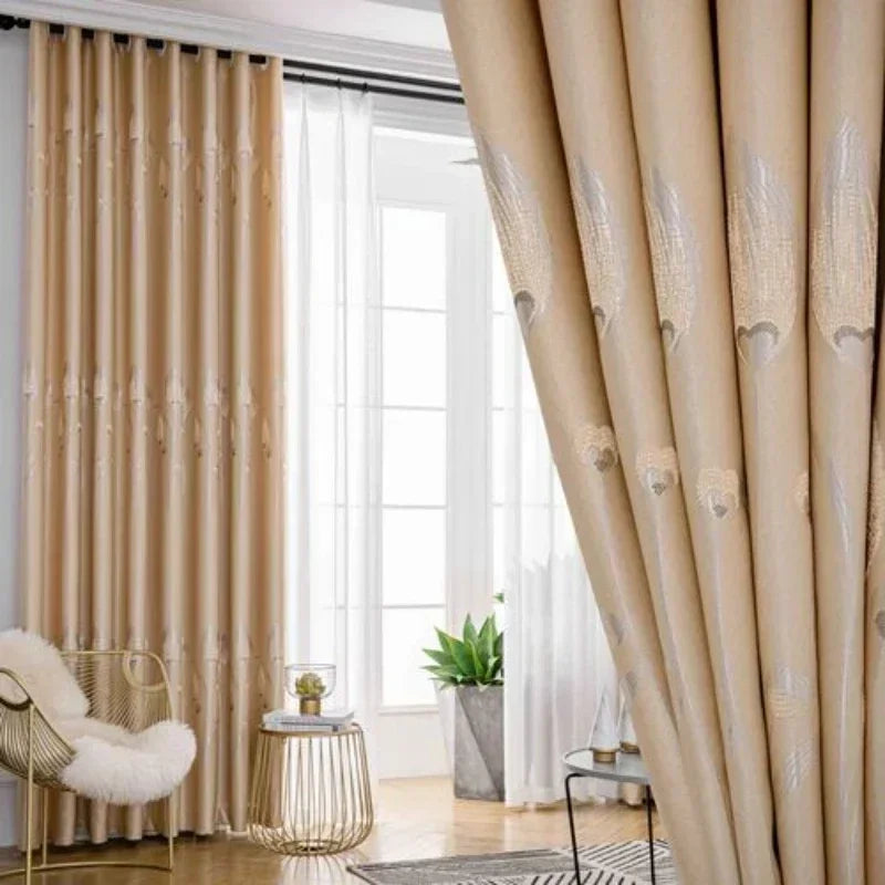 CORTINAS JACQUARD ANTILUZ 280 CM ANCHO X 220 CM ALTO