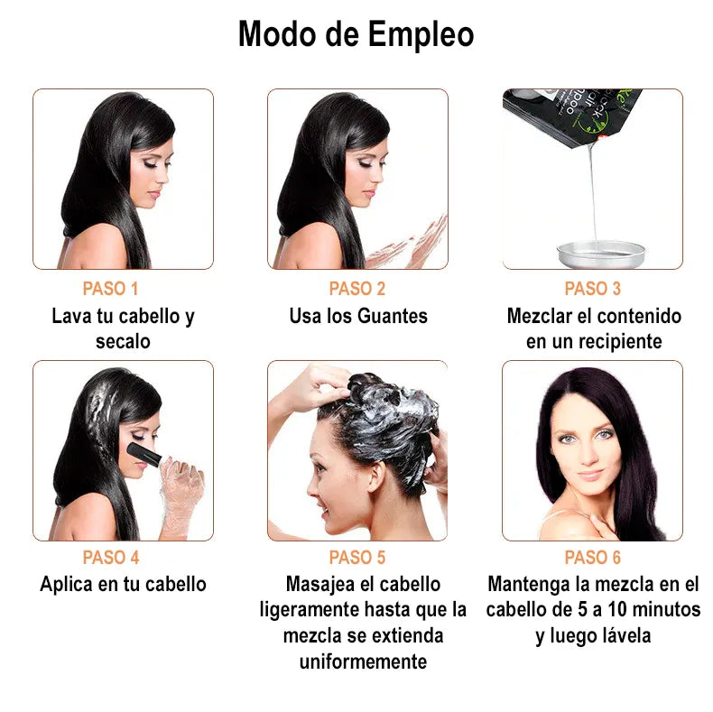 💆♀️ SHAMPOO CUBRE CANAS (Vegetal)