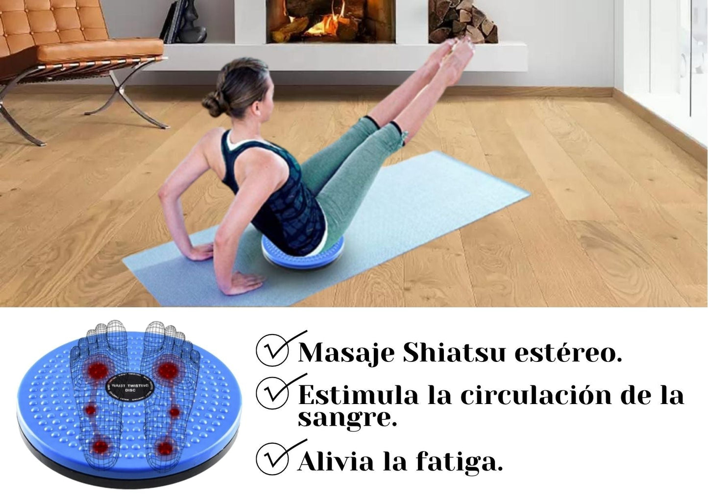Tabla Giratoria Ejercicio de Abdomen y moldeador de cintura Body Twist