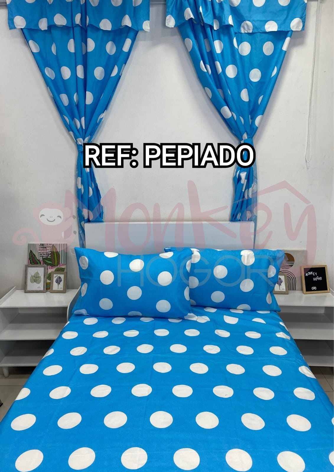 COMBO JUEGOS DE SABANAS Y CORTINAS