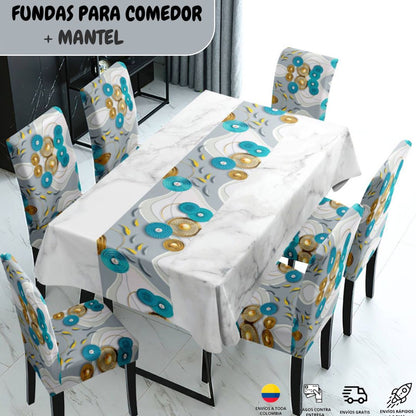 FUNDAS PARA JUEGOS DE COMEDOR + MANTEL - De Shopping Store