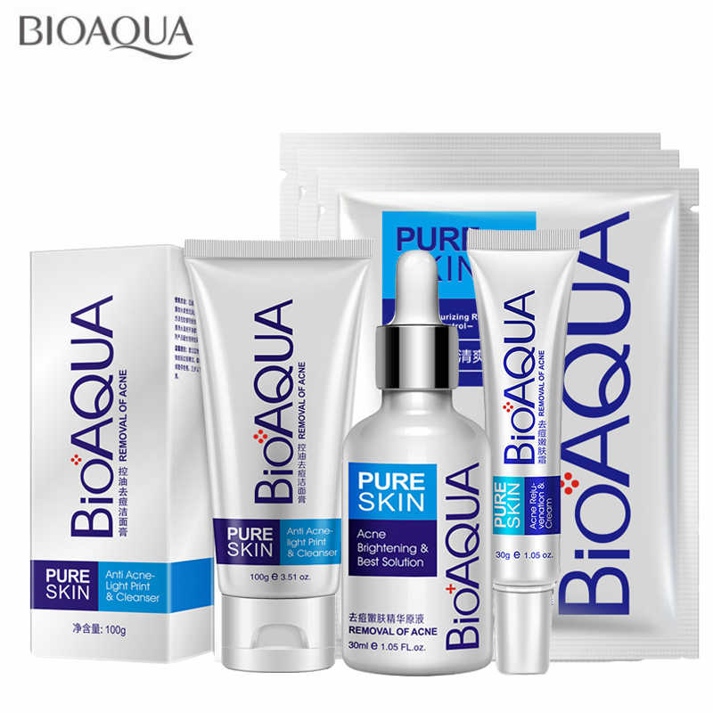 🎀¡ELIMINA EL ACNÉ DE TU VIDA! Te traemos la solución, kit completo Bioaqua, nutre, limpia y suaviza tu piel🎀