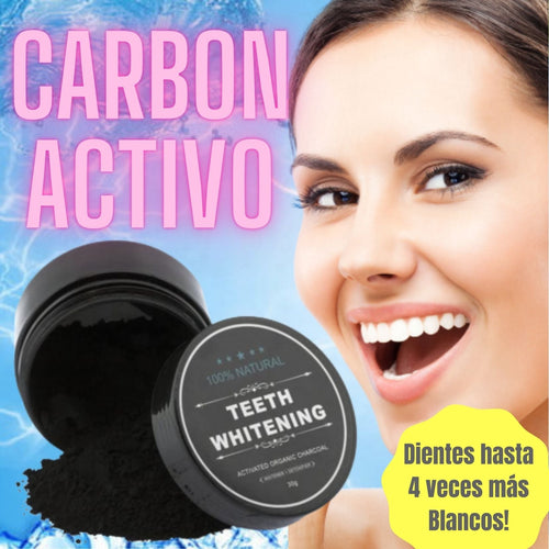 👇¡NO MAS DIENTES MANCHADOS! Gran blanqueador dental de Carbón activado.