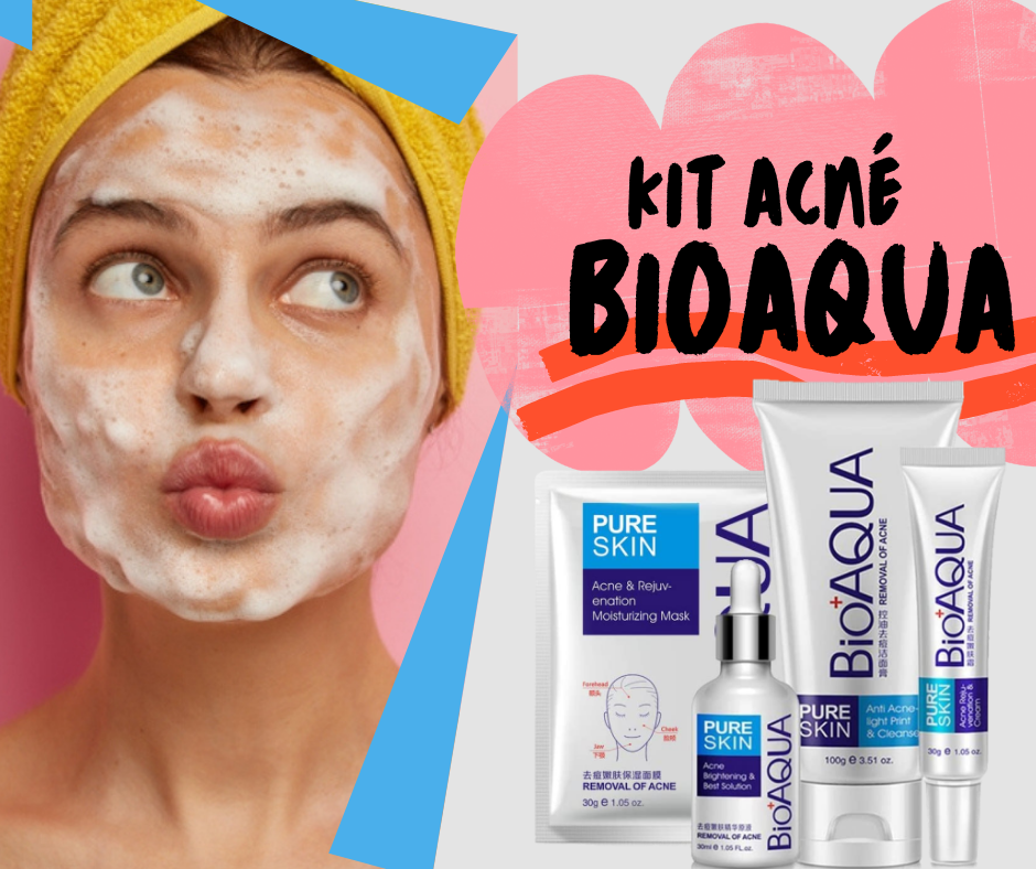 🎀¡ELIMINA EL ACNÉ DE TU VIDA! Te traemos la solución, kit completo Bioaqua, nutre, limpia y suaviza tu piel🎀