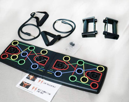 TABLA PUSH-UP 13 EN 1 + BANDAS TUBULARES